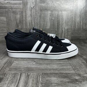 Adidas Nizza Originals Men's size 11.5 Black White Casual Shoes